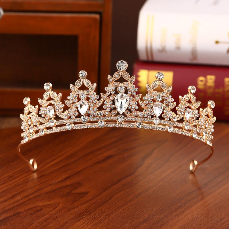 Princess Bridal Tiara Crown For Women Children Elegant Hair Headpiece For Wedding Prom Birthday Party Bridal Headpiece Accessory