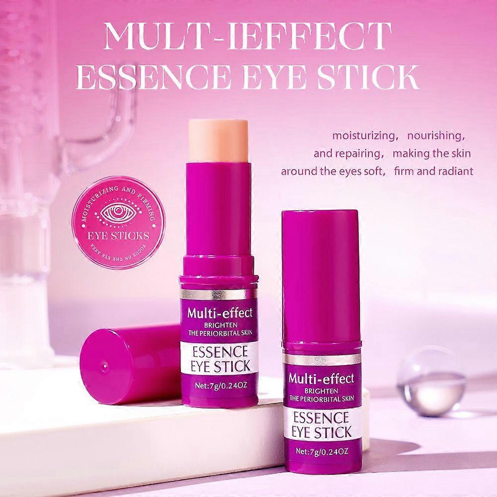 Multi-Effect Essence Eye Stick 7g, Hydrating Firming Wrinkle Core Balm Stick, Brightening Periorbital Skin Care, Moisturizing & Lifting for Eye Area, 