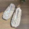 Thermische Plüschsocken mit Anti-Rutsch-Bogen, Schlafsocken, Einfache Winter-Bodensocken für Damen
