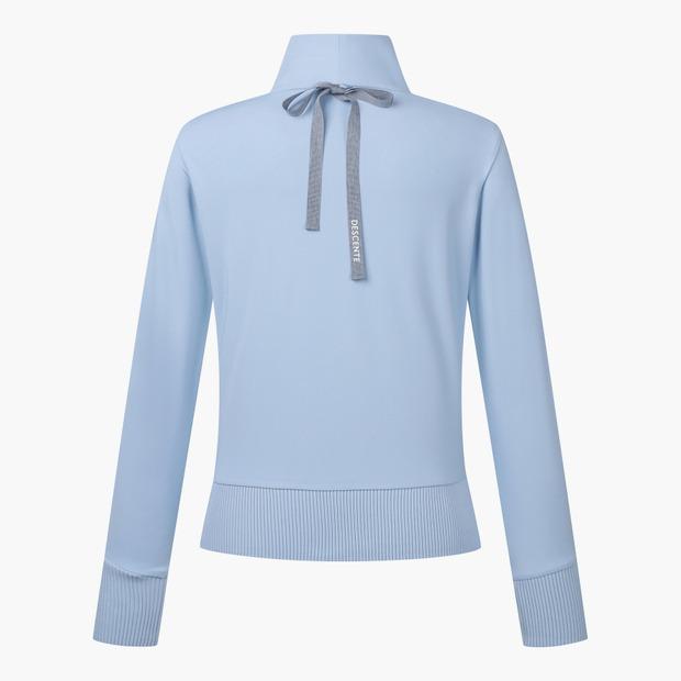 DESCENTE GOLF Women'S High-Neck Half-Zip Layered T-Shirt (Dp12Wftl24)