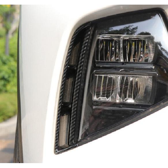 For Hyundai Tucson 2022-2023 Carbon Fiber Front Fog Light Lamp Frame Trim 2PCS
