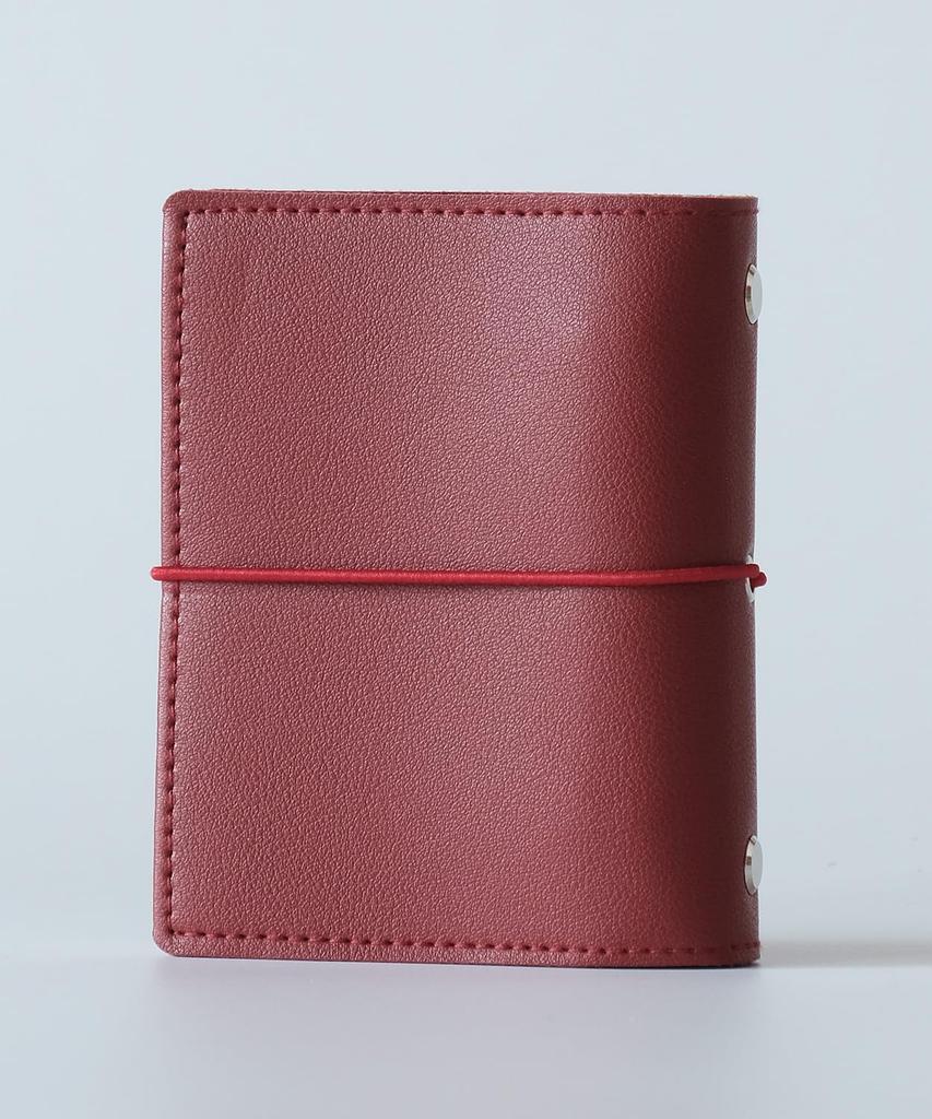System Notebook M5 Mini Size Elastic Horizontal Band Planner Notebook Ring Memo Pad Schedule Book Mini V.for.M 5-Hole 5-Hole (Red, 5-Hole Size)