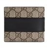 Gucci GG Canvas Bifold Wallet Black Leather 451240-KGDHN-9769