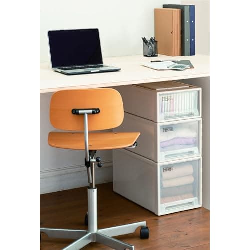 Tenma Fits Case Storage Box, Small Organizer, 22.4cm Wide x 30.7cm Deep x 12.4cm High, Sagging-Resistant Storage Case for Small Items and Clothing, Co