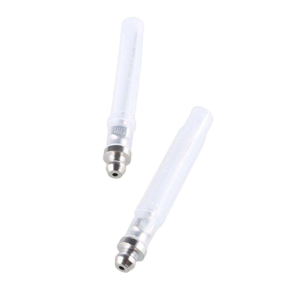 5Pcs Grease Needle Kit 90 Degree Grease Coupler Needle Grease Fitting Nozzle Grease Injector Needle Guns Tip Steel Narrow