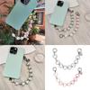 Stylish Heart Double Bead Chain Keychain With Sturdy Alloy Acrylic Designs for Women Fashion Accessories Gift Ideas