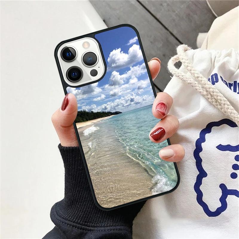 Summer Beach Sunset On Sea Phone Case For iPhone 17 Air 15 16 Cover  11 13 14 Pro Max 12 Plus Max Fundas