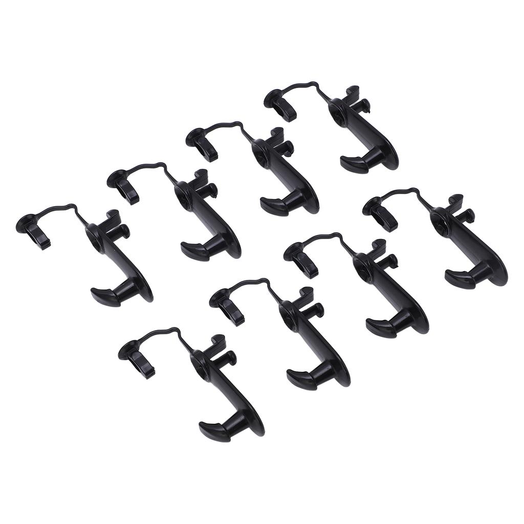 8PCS Floor Carpet Clips 08210 00820 Slip Resistant Black Fit for ES330 ES35 GS300 GS350 GS430 GS450h GS460 GX470 HS250h