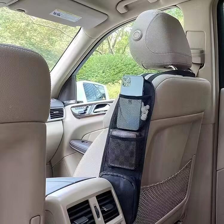 Temu Car Seat Organizer Backseat Hanging Storage Bag with Mesh Pocket