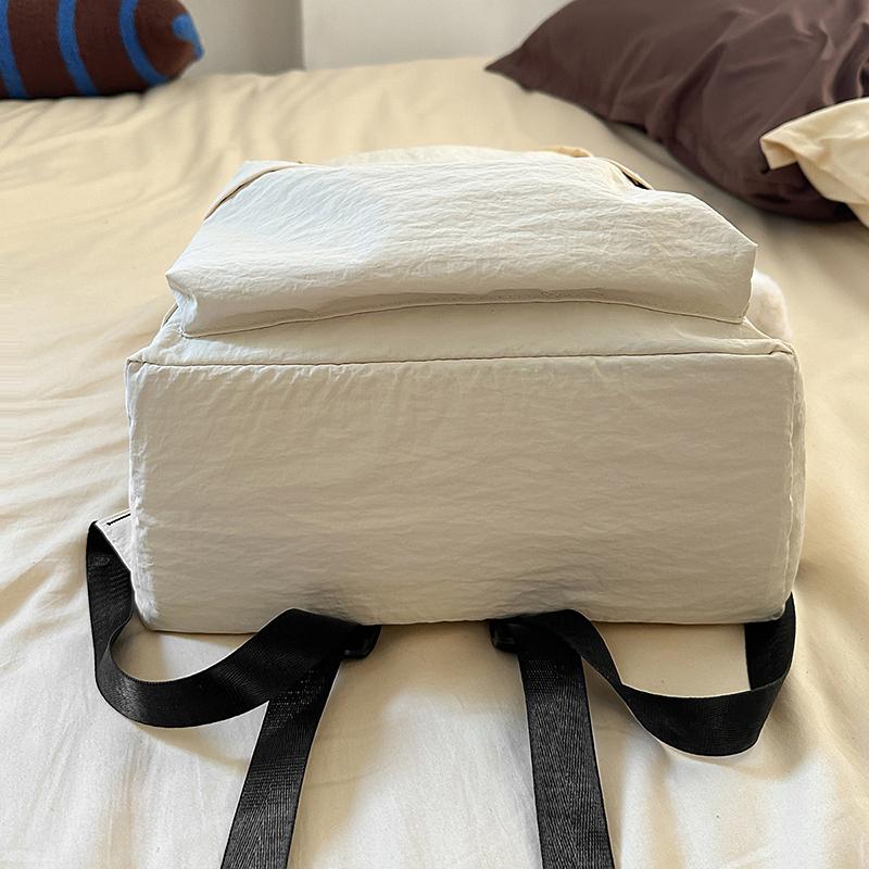 Women's Letter Backpack Junior High School Students Lightweight Schoolbag Large Capacity Backpack