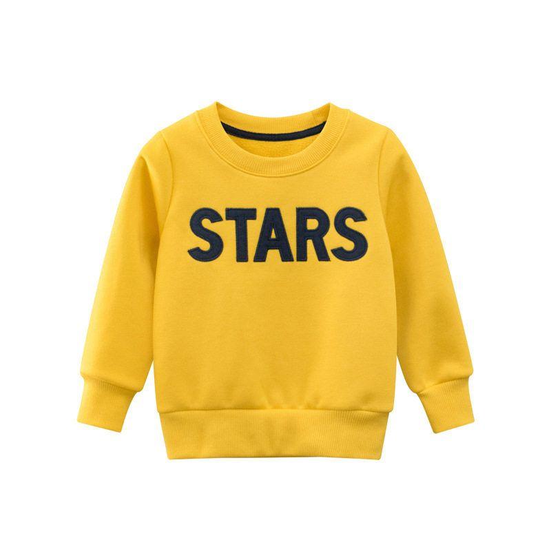 27Kids Sweater Letter Fleece Pullover Children's Clothing