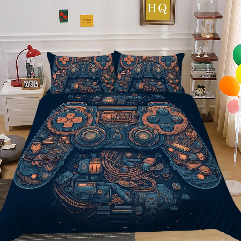 Fashion Bed Cover 3D Printed Homes Bedding Set Game Style Home Textiles Queen Size Polyester Comfortable Home Bedclothes