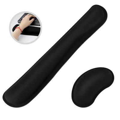 Keyboard Wrist Rest Mouse Pad With Wrist Support Memory Foam Keyboard Pad Set Ergonomic Mousepad For Office PC Laptop Mouse Pad