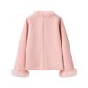 Autumn new women's clothing, European and American French design sense, fashionable and versatile long-sleeved woolen coat