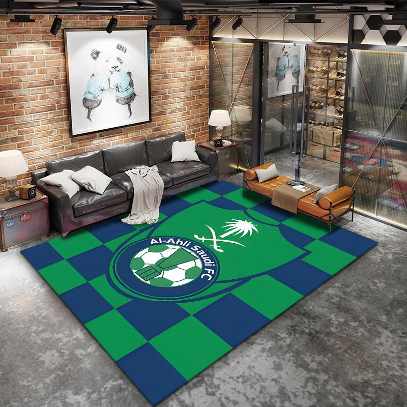 Alahli Saudi Fc Carpet Rug For Living Room Bedroom Home Sofa Decoration Kids Play Nonslip Floor Mat