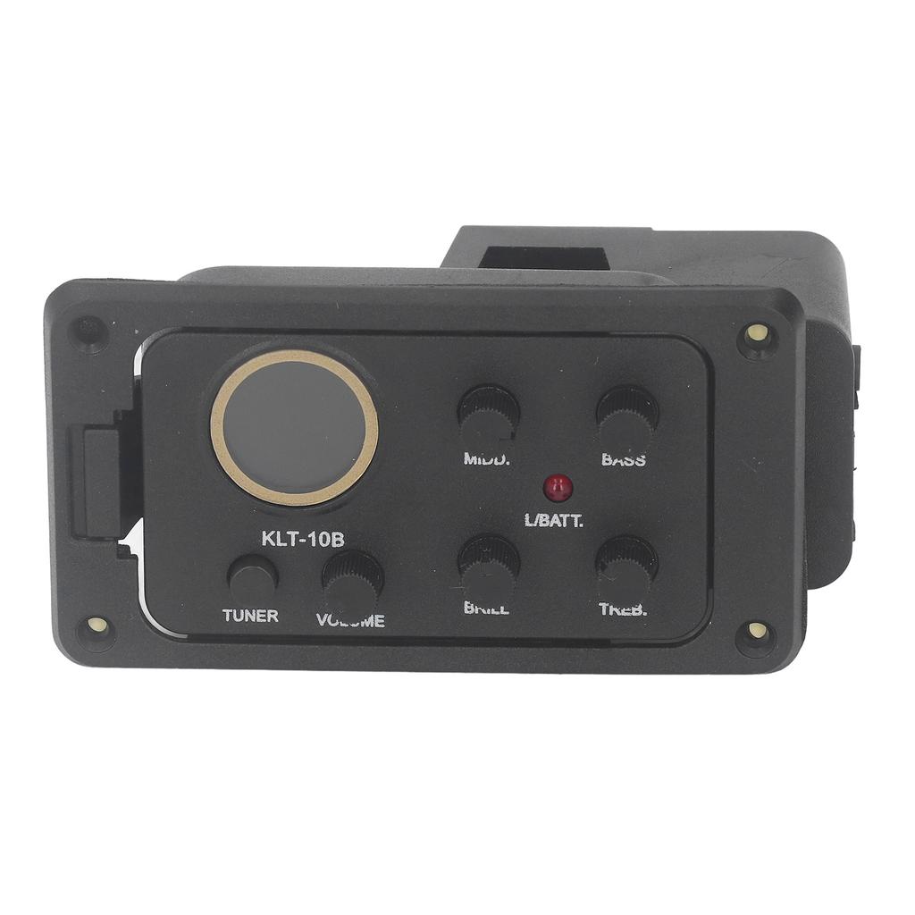 4 Band EQ Equalizer Preamp Amplifier Piezo Pickup Tuner Acoustic Guitar Equalizer with LCD Display S