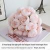 27 Boccioli di Camelia e Rosa Bouquet da Sposa - Fiori Artificiali in Seta per Matrimoni e Celebrazioni