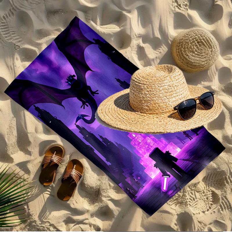 Gamer Print Beach Towel Design, Soft, Lightweight. for Home Bathroom, Spa, Pool, Yoga, Surfing, Camping, Gift for Family, Friend