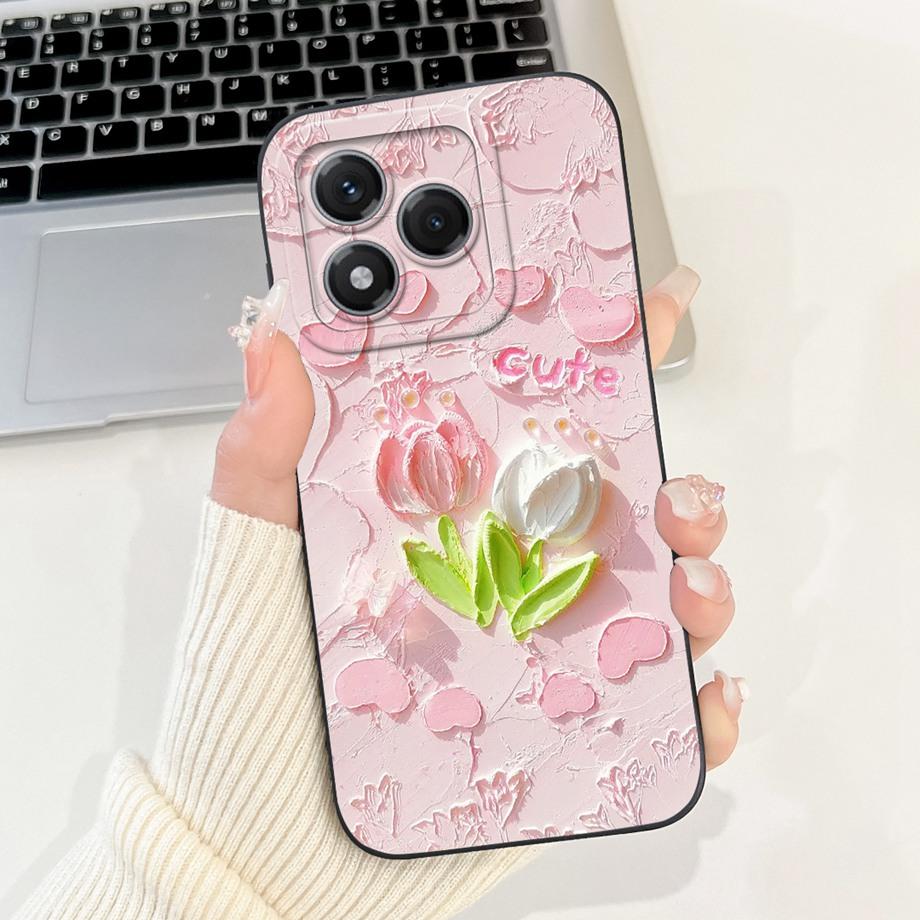 Flower Girly Fashion Phone Case For Huawei Honor 400 Lite ABR-NX1 Back Cover Butterfly Love Heart Honor400 Lite Bumper Fundas
