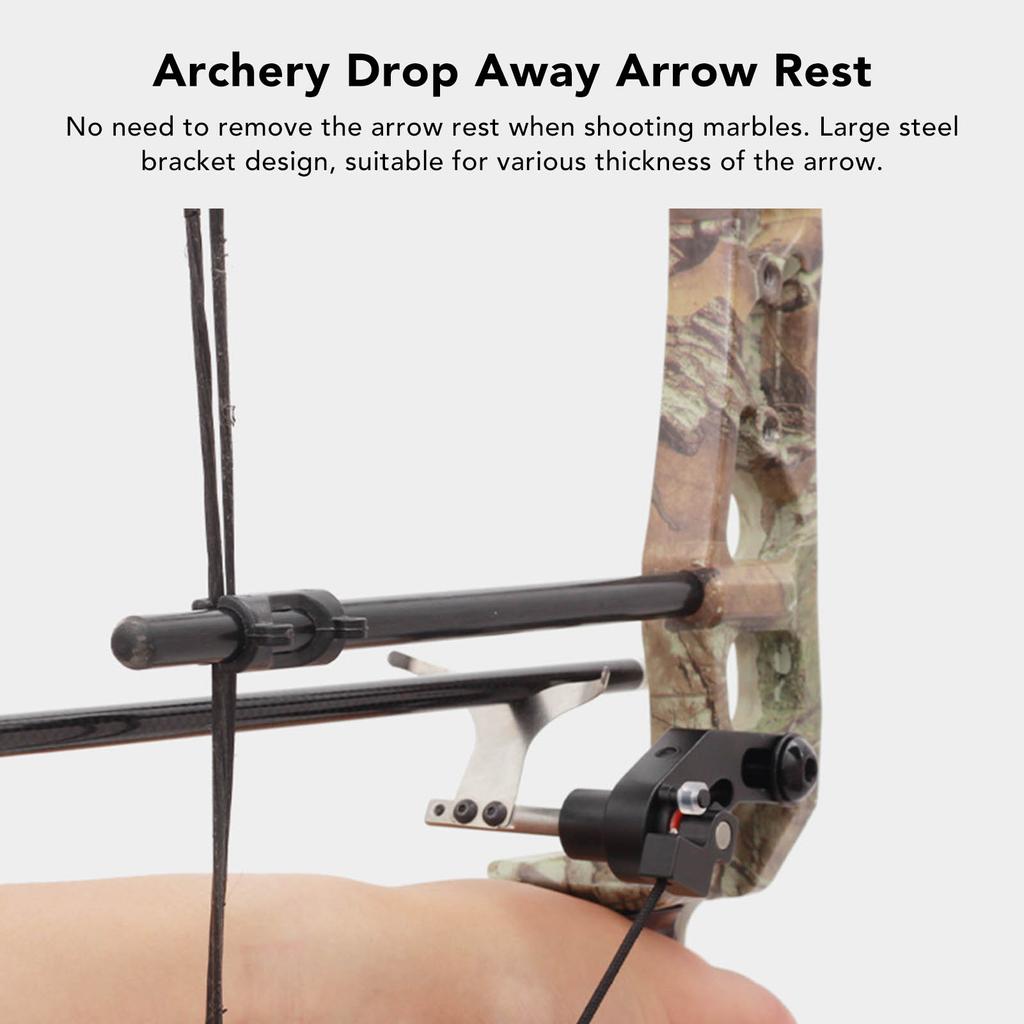 Podpórka Strzały Stal Nierdzewna Stop Aluminium Bez Demontażu Łucznictwo Opuszczana Podpórka Strzały z Klamrą