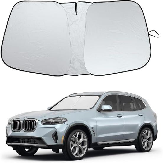 Foldable Front Windshield Sunshade Fit for BMW X3 2018-2026