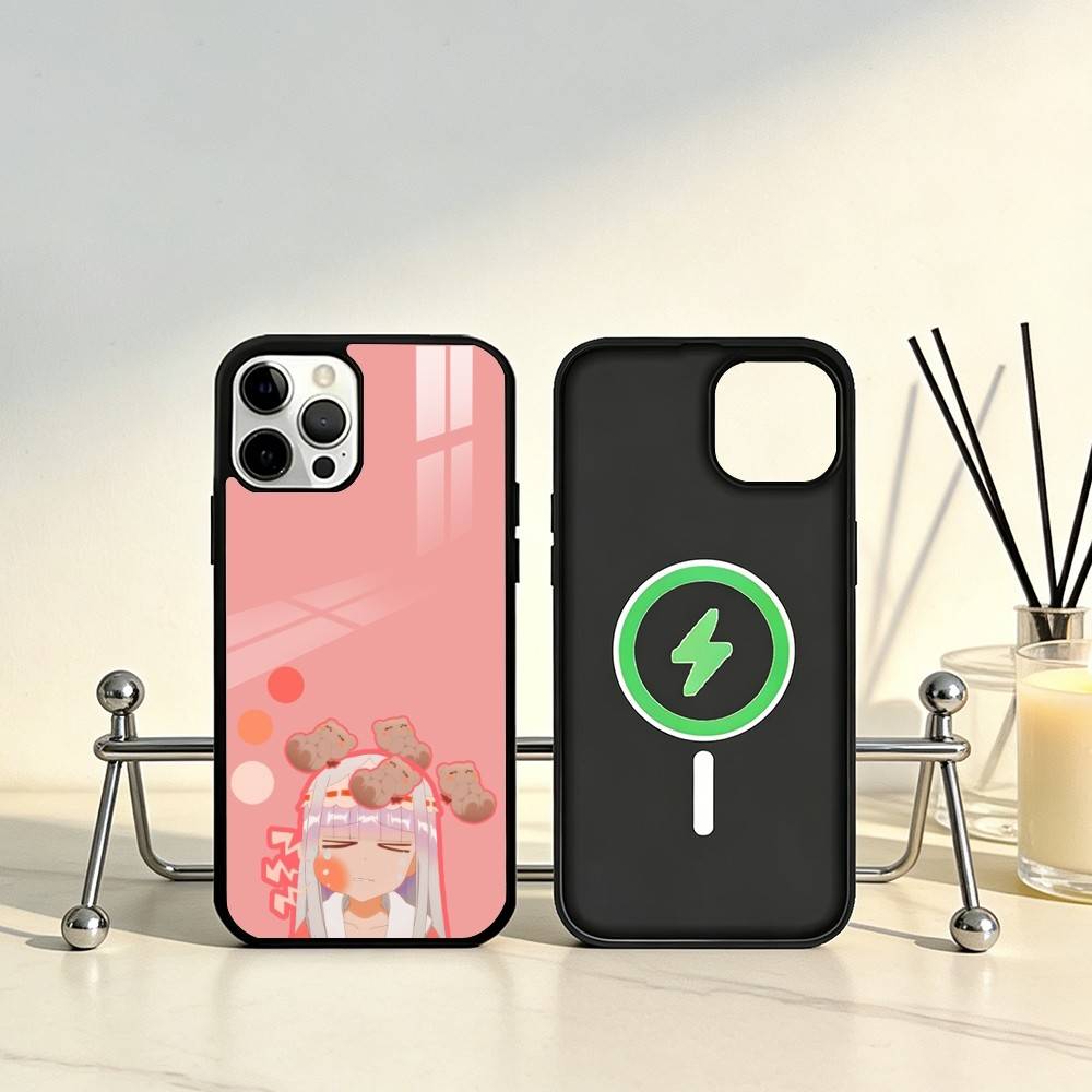 

S-Sleepy Demon C-Castle Phone Case For iPhone17,16,15,14,13,12,11 Plus,Pro Max Magnetic For Magsafe Wireless Charging iPhone11PROMAX