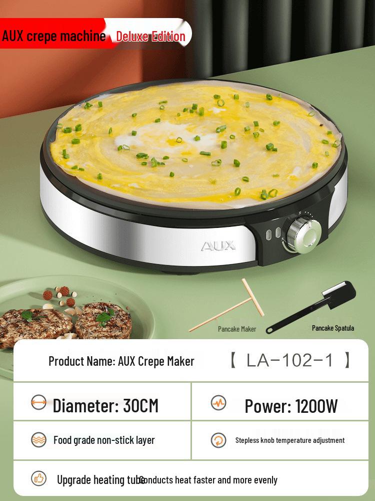 

Электрическая блинница AUX: Многофункциональная машина для блинов и барбекю, аутентичная сковорода для тонких блинов, популярный бытовой гаджет.