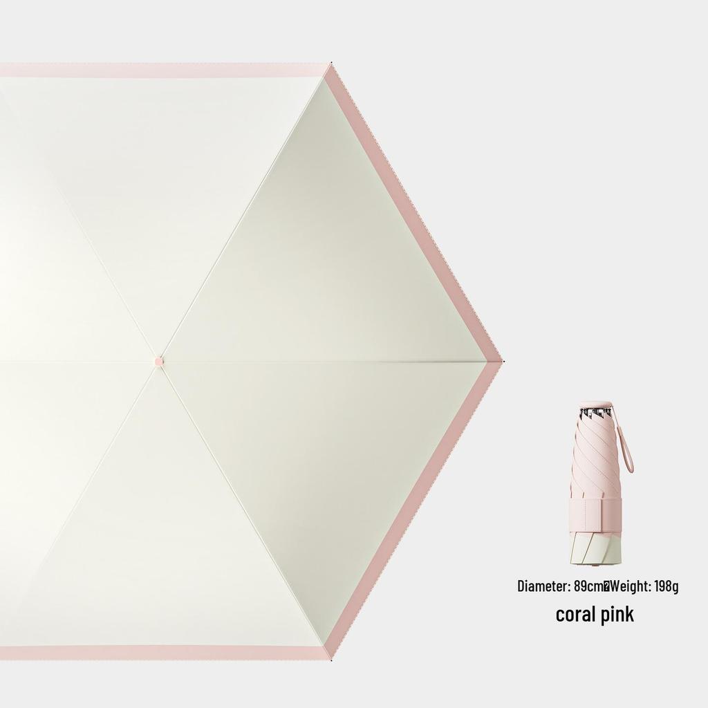 Ultra-Light Compact Folding Umbrella: High-End Student Rain & Sun Protection