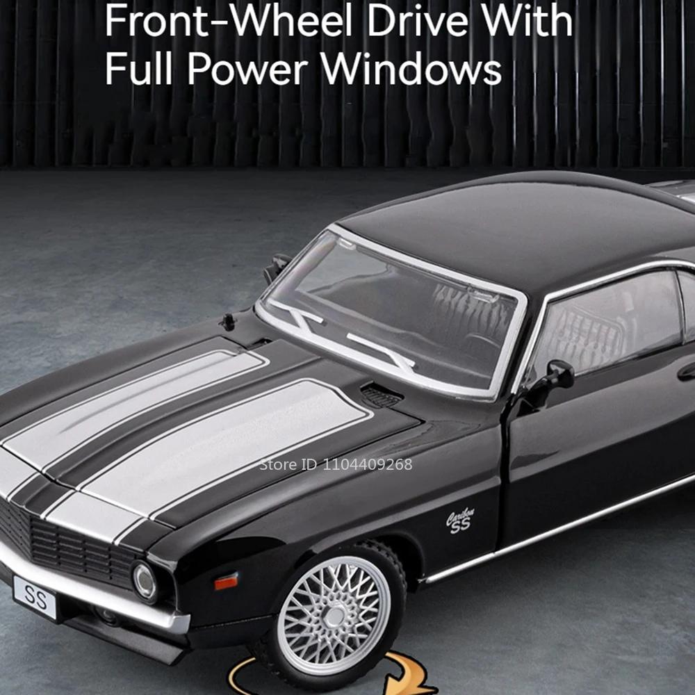 1:32 Camaro Ss Sportwagen Spielzeugmodell Sound Licht Rückzieher Stoßdämpfung Supercar Modelle Legierungskörper Fahrzeuge Heimdekoration
