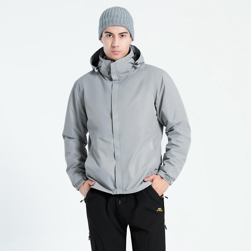 

Унисекс Водонепроницаемый Комплект Рабочей Одежды Три-в-Одном с Возможностью Нанесения Логотипа - Большой Размер, На Вельветовой Подкладке, Коллекция Осень/Зима 4XL