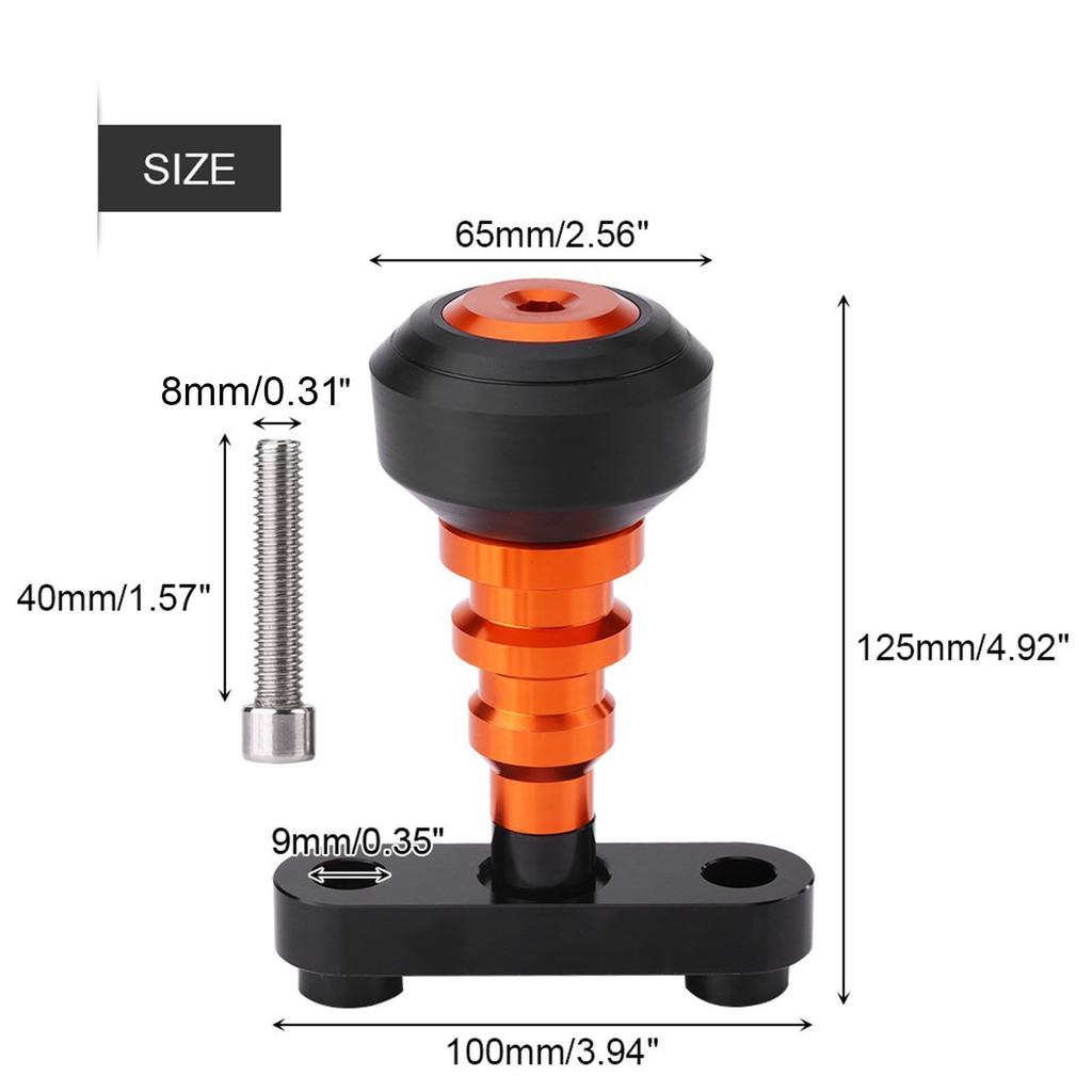 Pair of Frame Slider Crash Pad Collision Falling Protectors for Motorcycle 125 200 390 13‑15