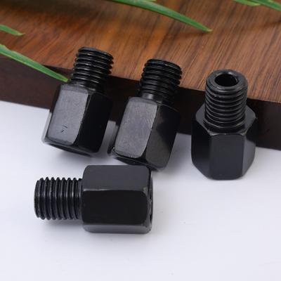 M10 Clockwise Right Left Thread Adaptor Screw Mirror Conversion Bolt Black Motorcycle Mirror Adapter Parts 1/2/4PCS