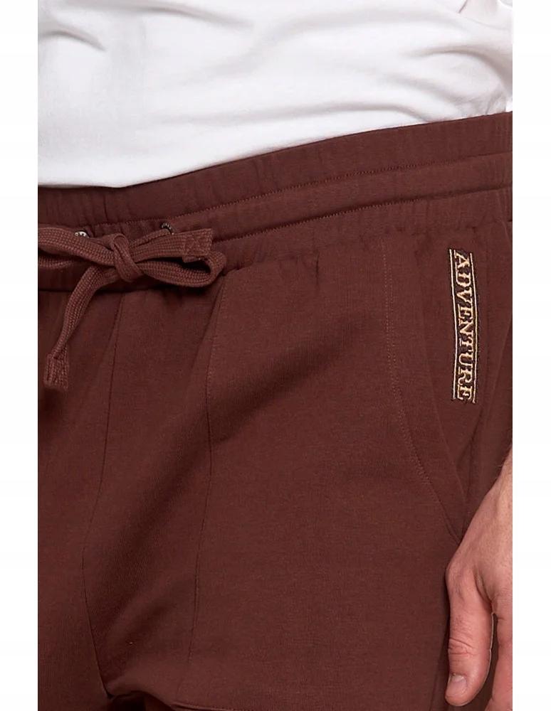 Men's Joggers with Pockets, Warm, Drawstrings, MORAJ 3XL BROWN
