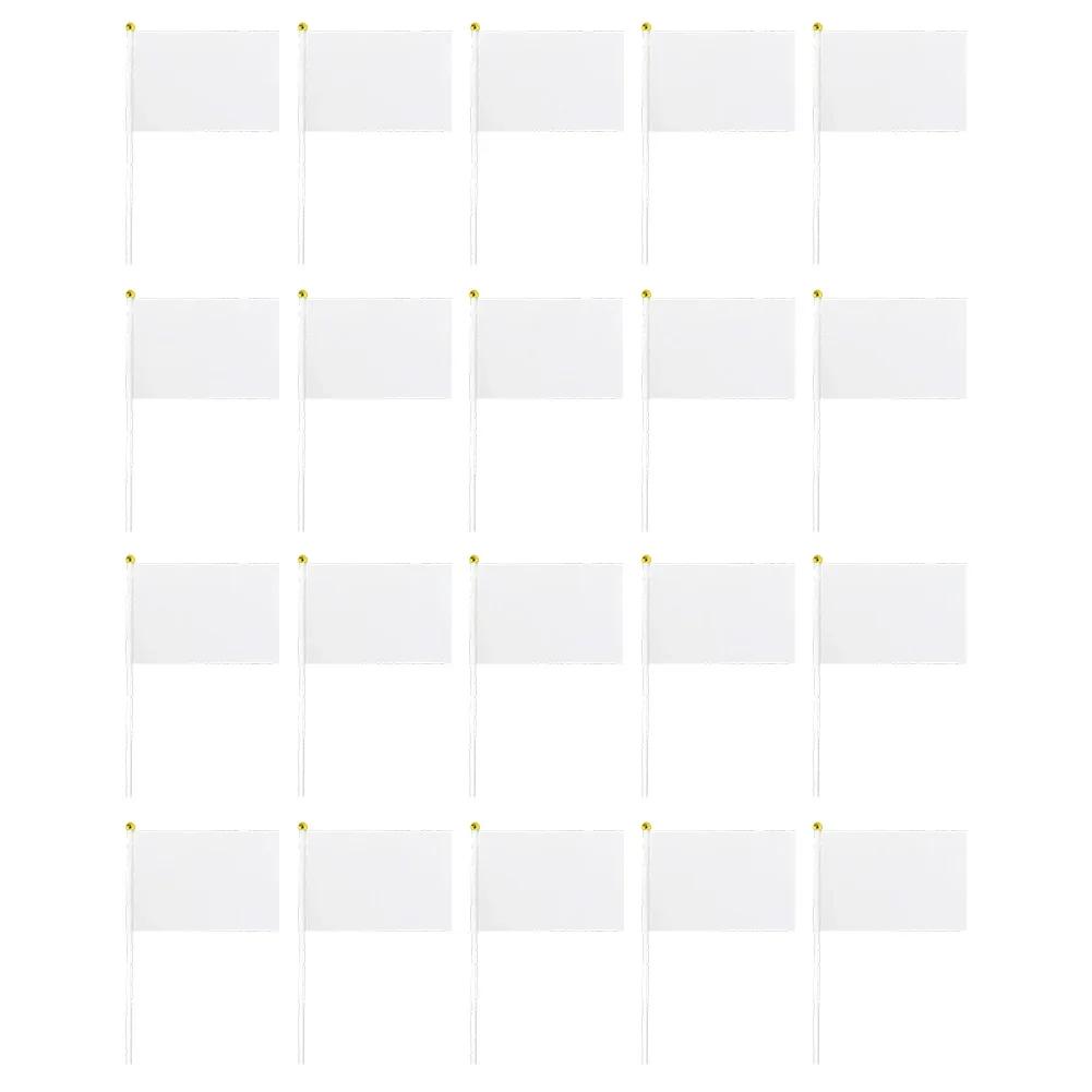 Set Of 20 Mini Flags On Poles For Custom Craft Projects Party Decorations Educational Events And Community Event Planning