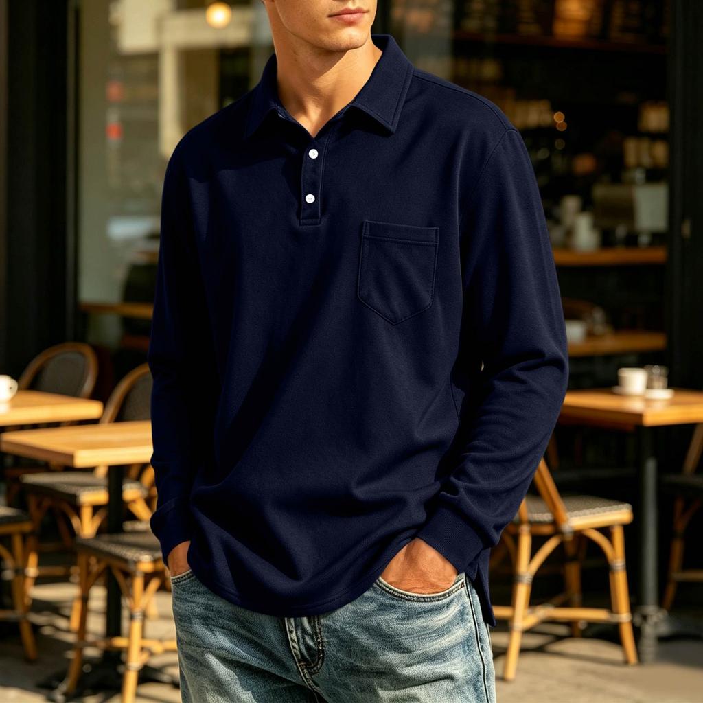 Men's Casual Long Sleeve Button Up Shirt Lightweight Breathable