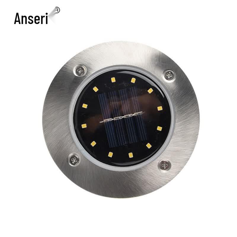 Anserui Solar Ground Lights Outdoor Waterproof Lawn Lamp