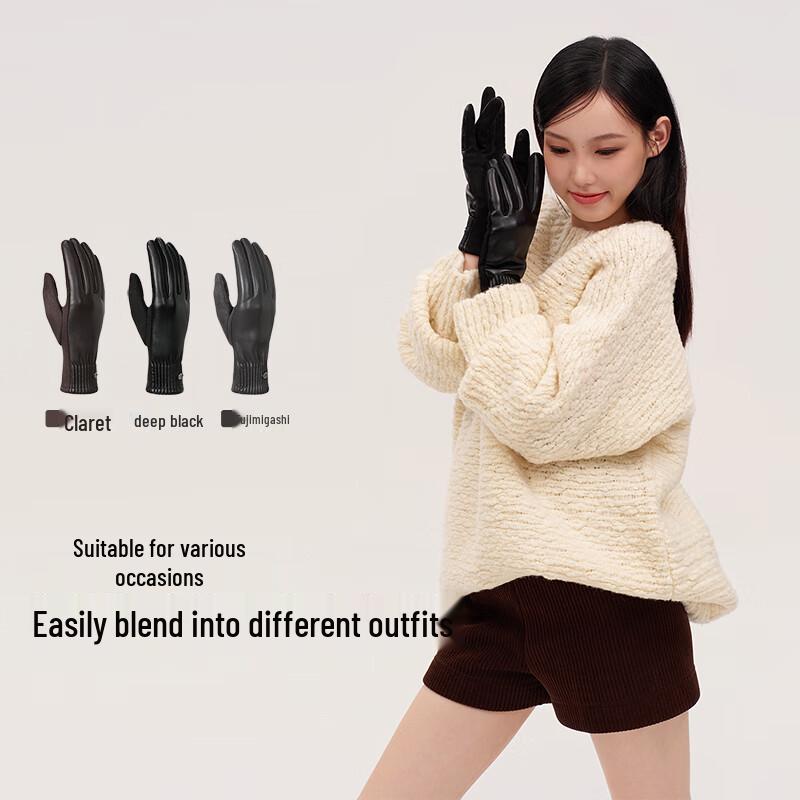 VVC Women's Fleece-Lined Touchscreen Winter Riding Gloves