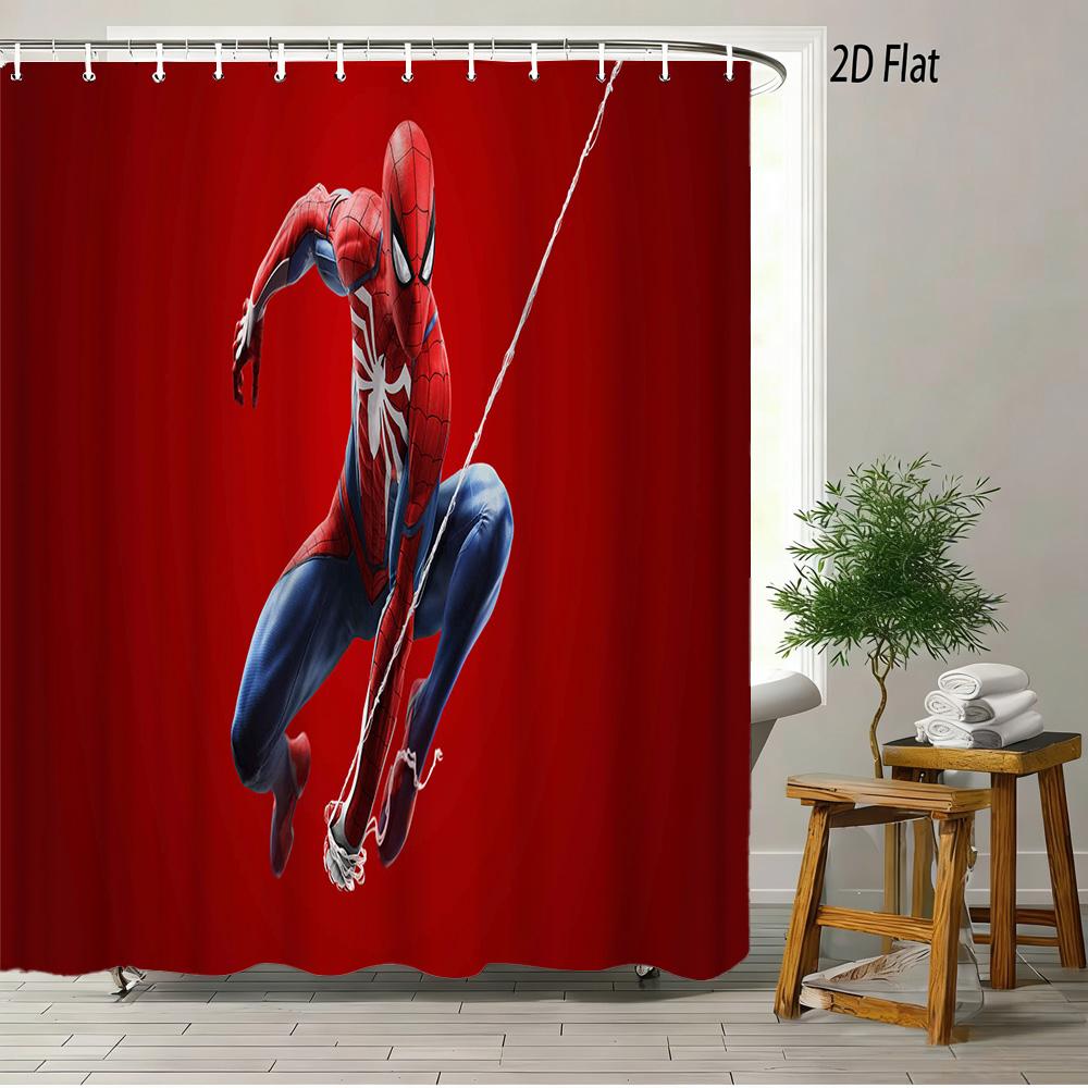 Rocket Raccoon & Groot Guardians Of The Galaxy Space Battle Waterproof Shower Curtain For Cosmic Bathroom Decor