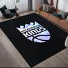 Sacramento Kings Flannel Pattern Square Carpet,Area Rug,Carpet Rug for Living Room Bedroom Sofa Playroom Decor,Non-slip Floor Mat