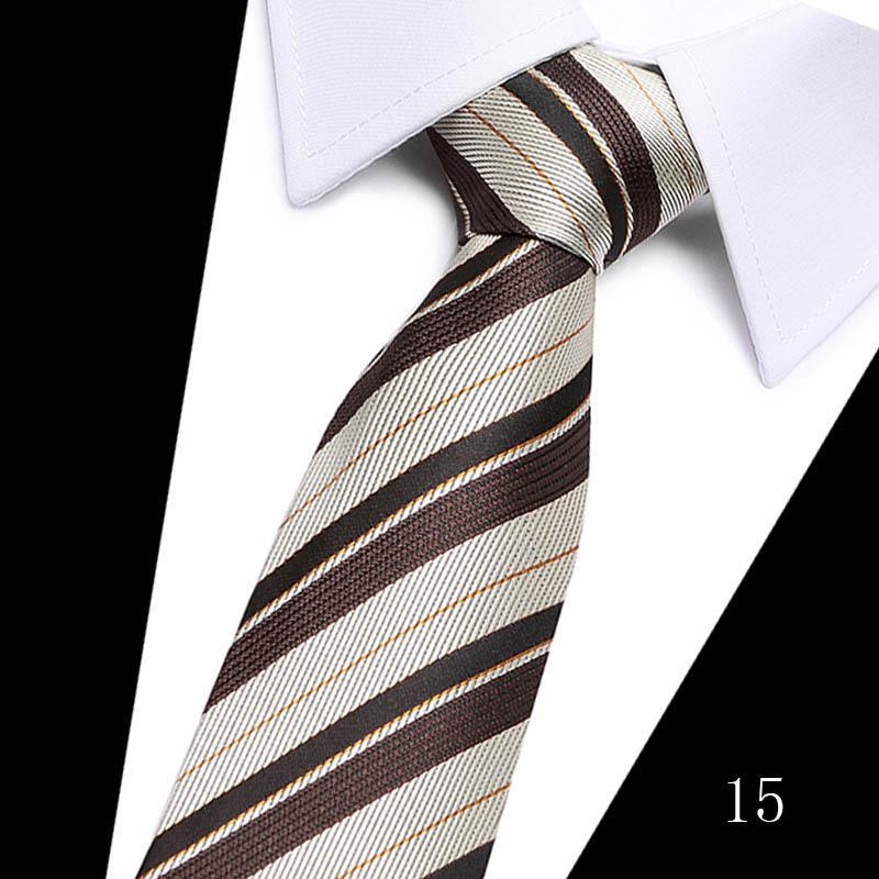 Men'S Polyester Silk High-End Twill Gold Tie 7.5Cm Formal Wedding Etiquette Tie