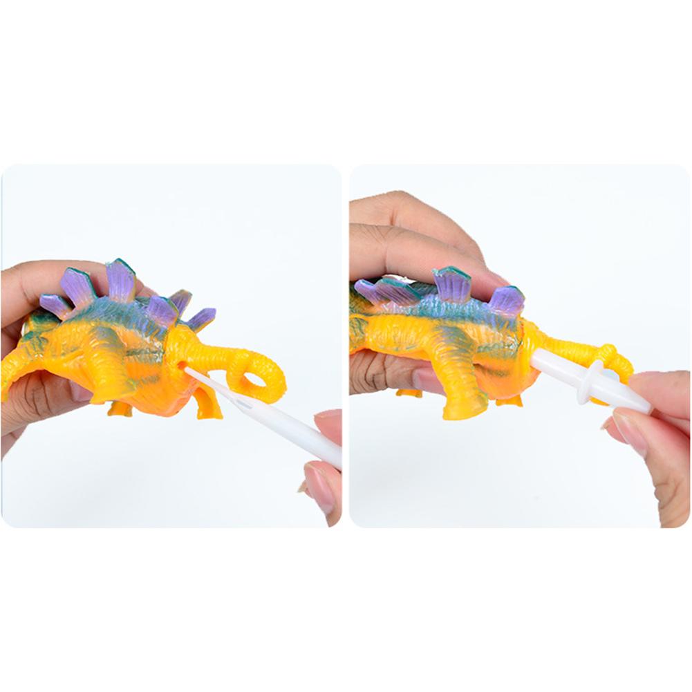 Kids Funny Blowing Animals Inflate Dinosaur Vent Balls Decompression Hand Balloon Toys For Children Gift (Random Style)