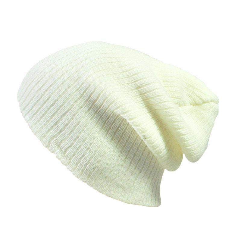 

Mens Ladies Knitted Woolly Winter Oversized Slouch Beanie Hat Skateboard Cap бежевий