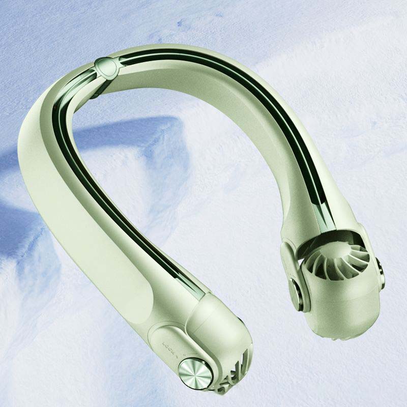 

Вентилятор с наклонным ротором, портативный, 3 скорости, электрический вентилятор для кемпинга, с зарядкой от USB, безлистный, охладитель воздуха, скорость охлаждения 360 °, сверхтихий зелёный