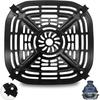 Replacement Air Fryer Crisper Plate for Ninja Crispi FN101GY Stainless Steel Dishwasher Non-Stick Coating Home Cooking