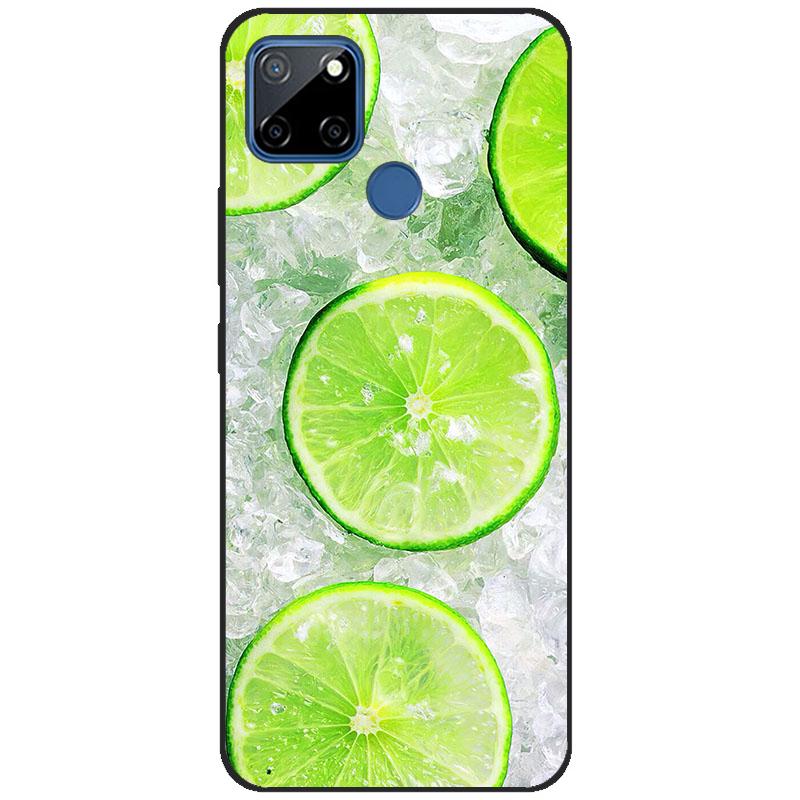 Realme için 7i RMX2193 Kılıf 6.5 ''Silikon Yumuşak TPU Kılıf OPPO Realme için C12 telefon kılıfı arka kapak Realme7i RMX2103 Fundas