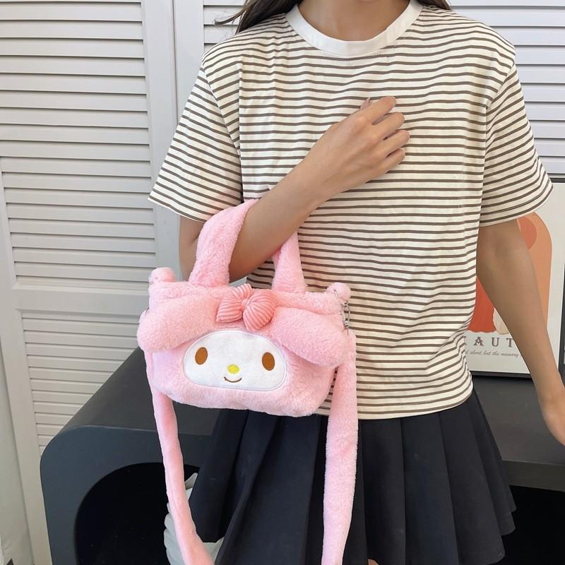 Lightweight Cozy And Plush Crossbody Bag For Kids Available In Soft Colors Cute Functional And