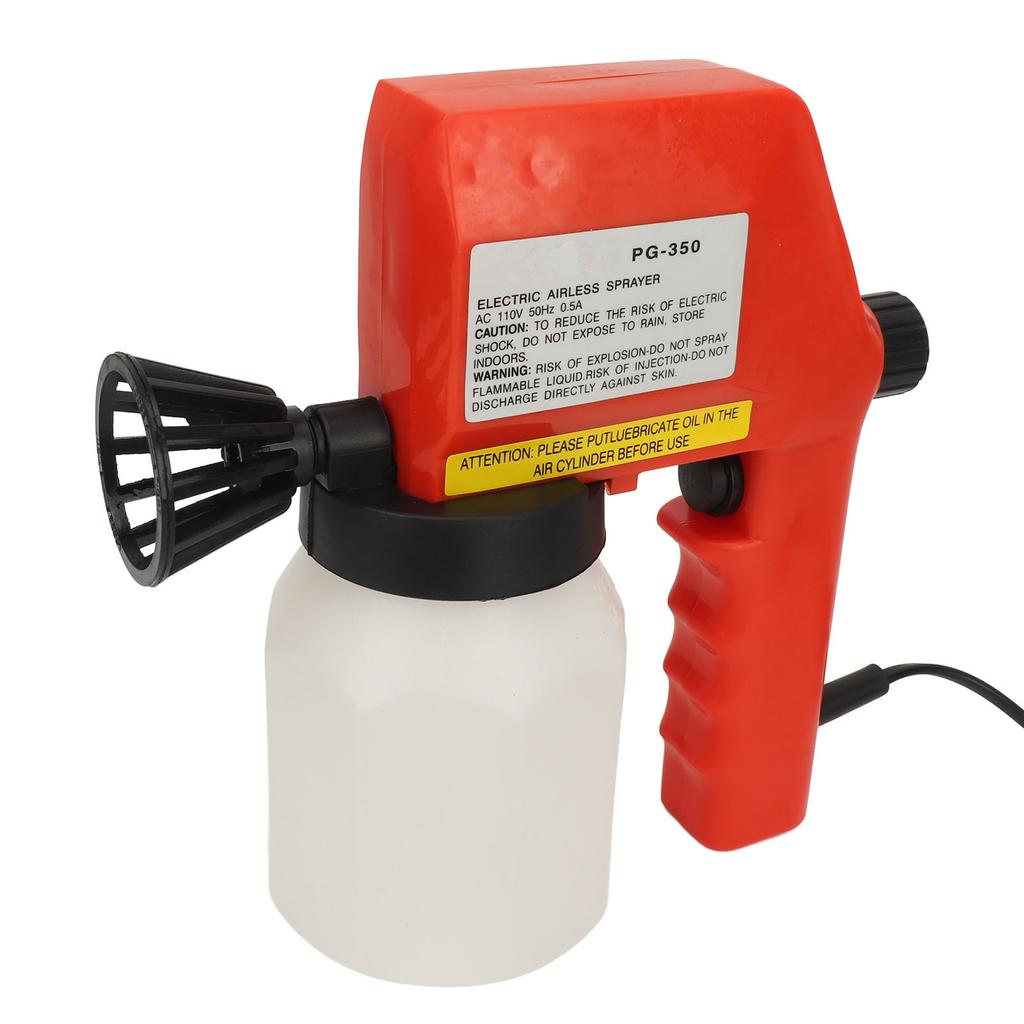 600ml Elektrische Spritzpistole Gleichmäßiger Nebel Multifunktional Tragbare Farbspritzpistole Farbpistole