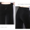 Pantalon en velours côtelé pour femme, décontracté, pleine longueur, jambes larges, élastique, taille haute, élégant, à lacets, Streetwear, hiver 2022