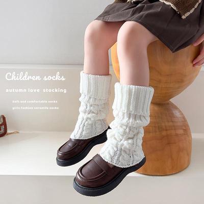 Autumn/Winter Knitted Leg Warmers: Girls' Scrunch Socks, Baby Over-the-Knee and Calf Socks
