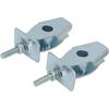 Motorrad Kettenspanner Einstellschraube für Hawk 250, Aluminium Kettenschwingenachse Einstellblock für Hawk 250cc -Silber